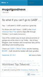 Mobile Screenshot of mugofgoodness.wordpress.com