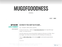 Tablet Screenshot of mugofgoodness.wordpress.com