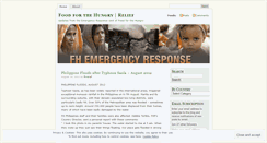 Desktop Screenshot of fhrelief.wordpress.com
