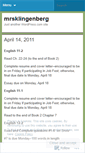 Mobile Screenshot of mrsklingenberg.wordpress.com