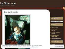Tablet Screenshot of lefildejulie.wordpress.com