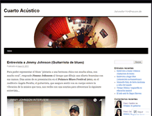 Tablet Screenshot of cuartoacustico.wordpress.com