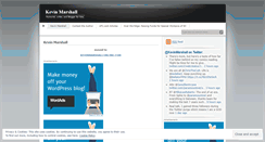 Desktop Screenshot of kevinmarshall.wordpress.com