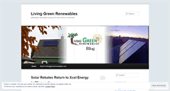 Desktop Screenshot of livinggreenrenewables.wordpress.com