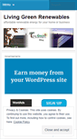 Mobile Screenshot of livinggreenrenewables.wordpress.com