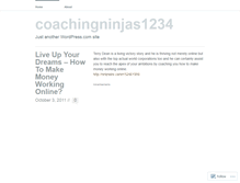 Tablet Screenshot of coachingninjas1234.wordpress.com