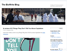 Tablet Screenshot of biowrite.wordpress.com