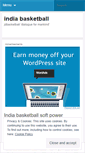 Mobile Screenshot of indiabasketball.wordpress.com
