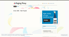 Desktop Screenshot of pogingpinoy.wordpress.com