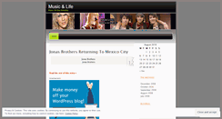 Desktop Screenshot of musiclivez.wordpress.com