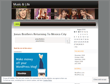 Tablet Screenshot of musiclivez.wordpress.com