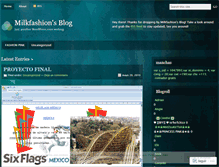 Tablet Screenshot of milkfashion.wordpress.com