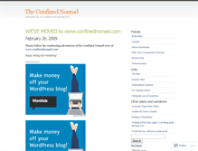 Tablet Screenshot of confinednomad.wordpress.com