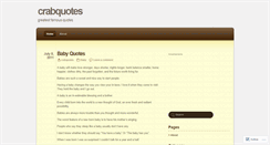 Desktop Screenshot of crabquotes.wordpress.com