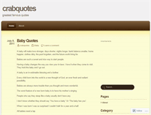 Tablet Screenshot of crabquotes.wordpress.com
