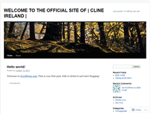 Tablet Screenshot of clineireland.wordpress.com