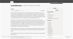 Desktop Screenshot of emarkthomas.wordpress.com