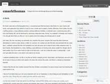Tablet Screenshot of emarkthomas.wordpress.com