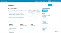 Desktop Screenshot of de.support.wordpress.com