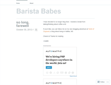 Tablet Screenshot of baristababes.wordpress.com