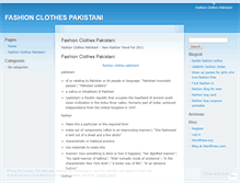 Tablet Screenshot of fashionclothespakistaniyukx.wordpress.com