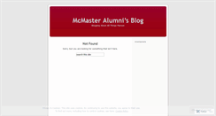 Desktop Screenshot of mcmasteralumni.wordpress.com