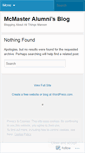 Mobile Screenshot of mcmasteralumni.wordpress.com