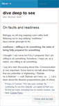 Mobile Screenshot of divedeeptosee.wordpress.com