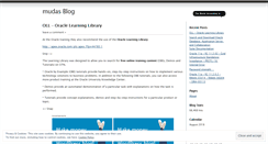 Desktop Screenshot of mudasblog.wordpress.com