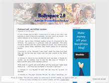 Tablet Screenshot of bollyspace.wordpress.com