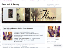 Tablet Screenshot of fleurhairandbeauty.wordpress.com