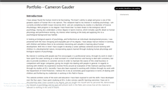 Desktop Screenshot of camerongauder.wordpress.com