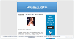 Desktop Screenshot of lorenza23.wordpress.com