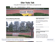 Tablet Screenshot of ellertrails.wordpress.com