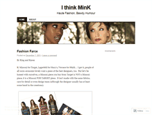 Tablet Screenshot of ithinkmink.wordpress.com