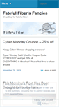 Mobile Screenshot of fatefulfiber.wordpress.com