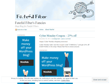 Tablet Screenshot of fatefulfiber.wordpress.com