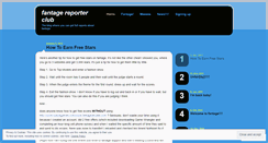 Desktop Screenshot of fantagereporters.wordpress.com