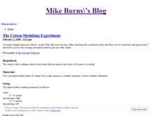 Tablet Screenshot of mike-burns.wordpress.com