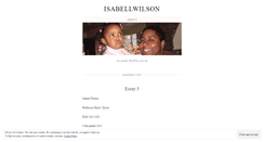 Desktop Screenshot of isabellwilson.wordpress.com