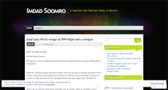 Desktop Screenshot of imdadsoomro.wordpress.com