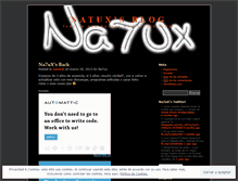 Tablet Screenshot of natux.wordpress.com