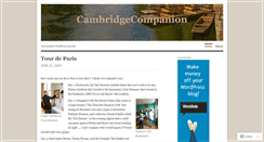 Desktop Screenshot of cambridgecompanion.wordpress.com