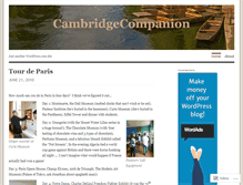 Tablet Screenshot of cambridgecompanion.wordpress.com