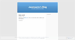 Desktop Screenshot of jasonsacks.wordpress.com