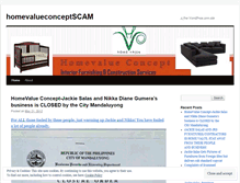 Tablet Screenshot of homevalueconceptisscam.wordpress.com