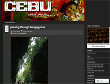 Tablet Screenshot of cebuandmore.wordpress.com