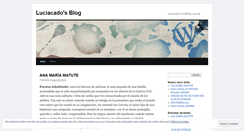 Desktop Screenshot of luciacado.wordpress.com