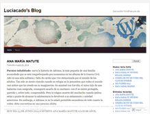 Tablet Screenshot of luciacado.wordpress.com