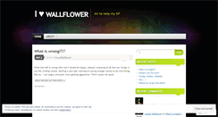 Desktop Screenshot of ilovewallflower.wordpress.com